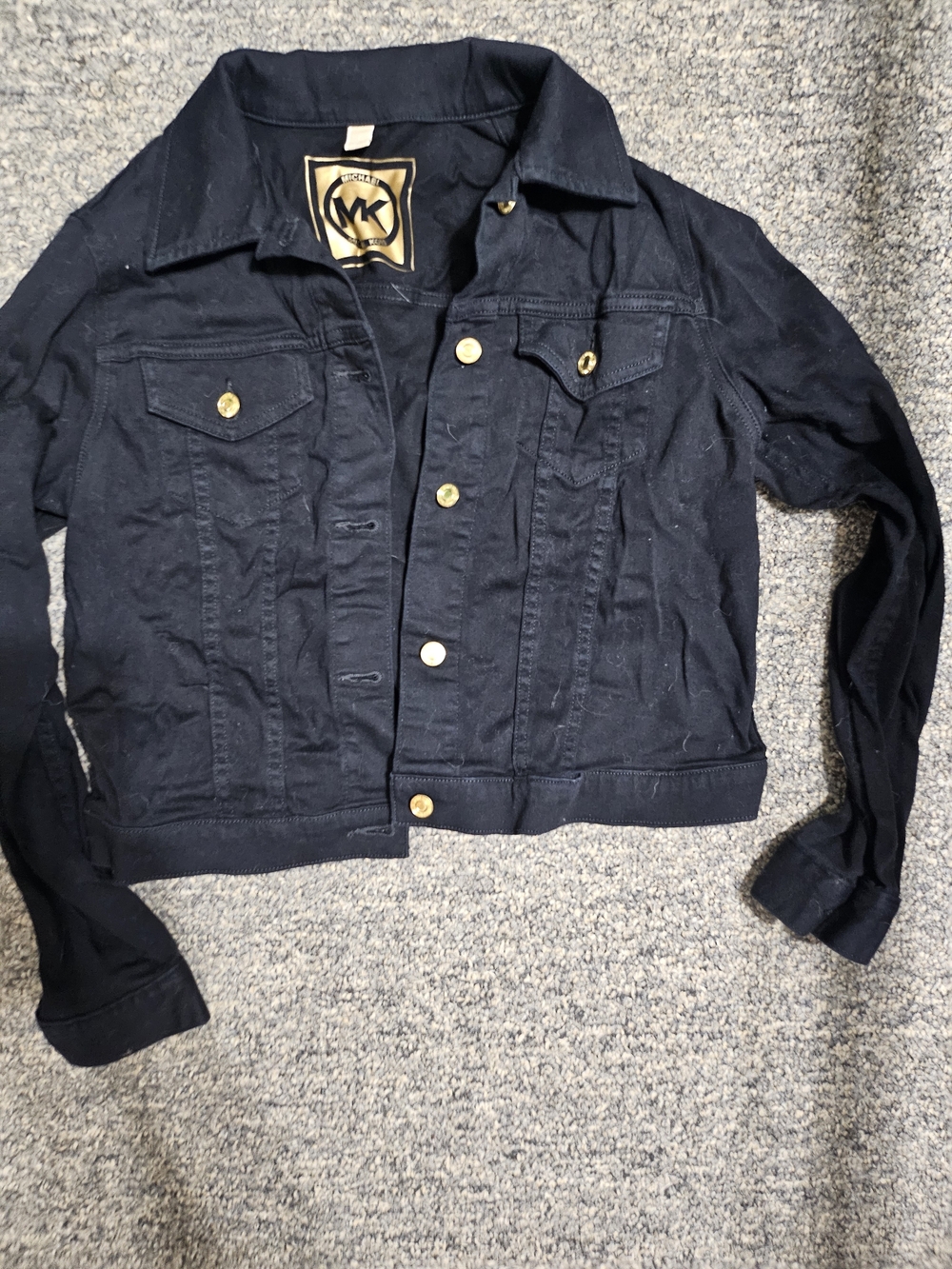 Michael Kors Black Denim Jacket